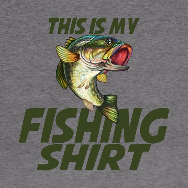 This is my fishing shirt with Bass fish by MonarchGraphics